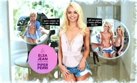 A day with Elsa Jean & step-sister, Piper Perri